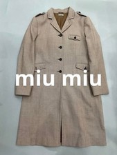 miu miu Prada Wool Cotton Coat Unisex Size 44 Italy Archive