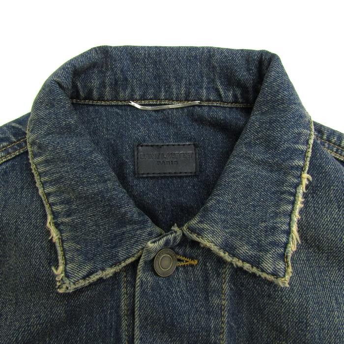 Saint Laurent Paris Giacca Denim G Jean Cotone Uomo Capispalla Made in Italy