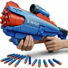 Foam Dart Blaster Toy Gun for Boys 8-12 - Pump Action Sniper Rifle with Rotat...