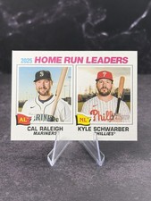 2026 Topps Heritage - League Leaders Kyle Schwarber, Cal Raleigh #2