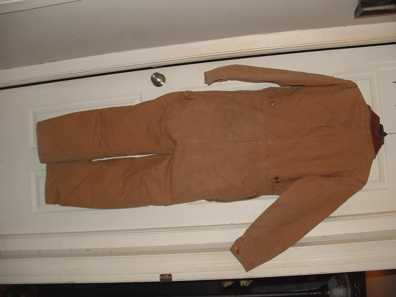 Vintage Carhartt X01 BRN Quilt Insulated Duck Coveralls Men's 42 Regular USA thumbnail 15