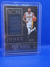 Paul George 2016-17 Panini Noir #41 Jumbo Materials /89 Game Used Indiana Pacers