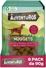 Purina  Snack Cane Nuggets Al Gusto Cinghiale - 6 Buste Da 90 G Ciascuna