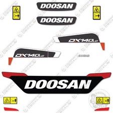 Fits Doosan DX140LC-5 Decal Kit Excavator - 7 YEAR OUTDOOR 3M VINYL!