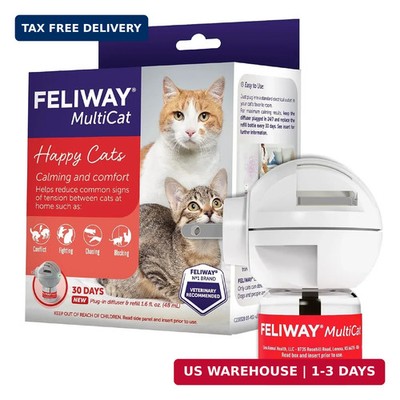 FELIWAY MultiCat Cat Calming Pheromone Diffuser Kit