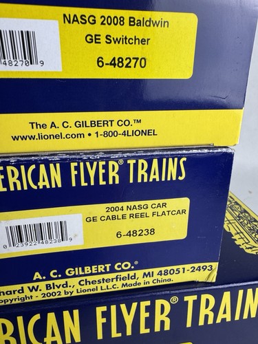 American Flyer Trains S Gauge NASG General Electric Diesel & Car Set / ALL NEW - Picture 11 of 12