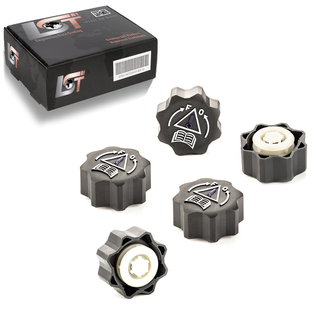 5x Radiator Cap 1.4 Bar for Workshops for CITROEN C3 C4 C5