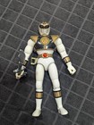 1993 Bandai Mighty Morphin Power Rangers White Ranger 8" w/ Sword 