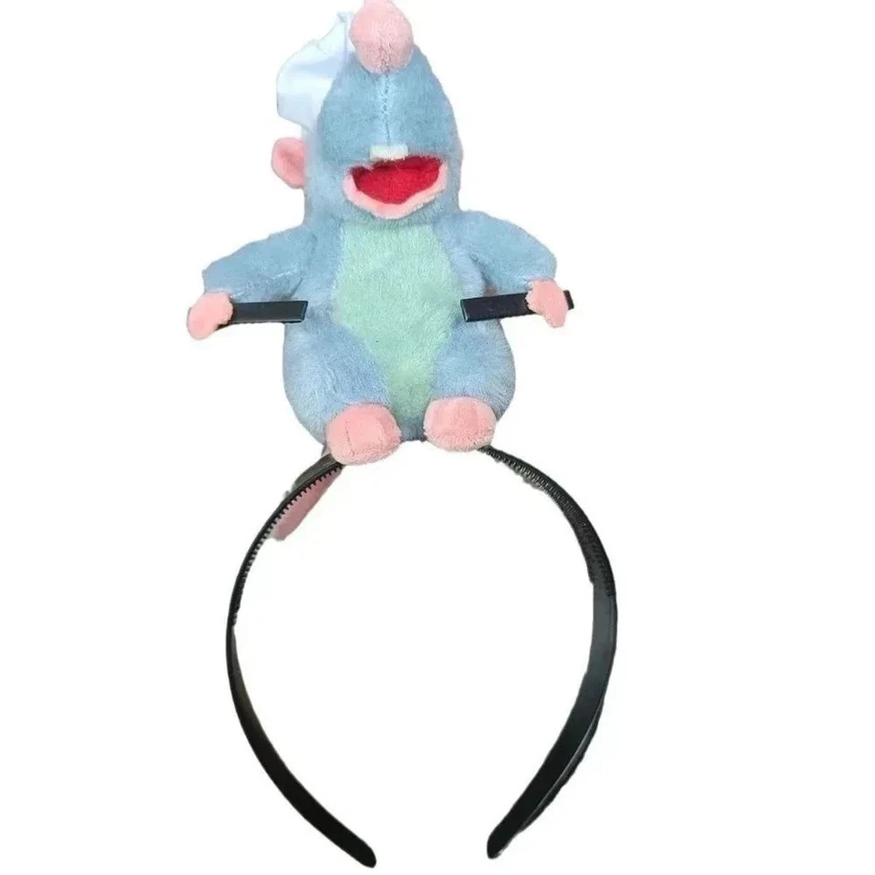 Faixa de cabelo Disney Ratatouille Remy pelúcia fofa desenho animado presente festa meninas - Imagem 3 de 4