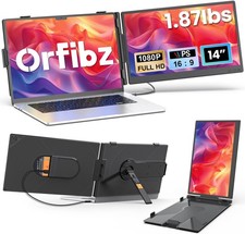 Laptop Screen Extender 1.87lbs Ultra-Portable Ultra Slim, 14.2" FHD 1080P Dual