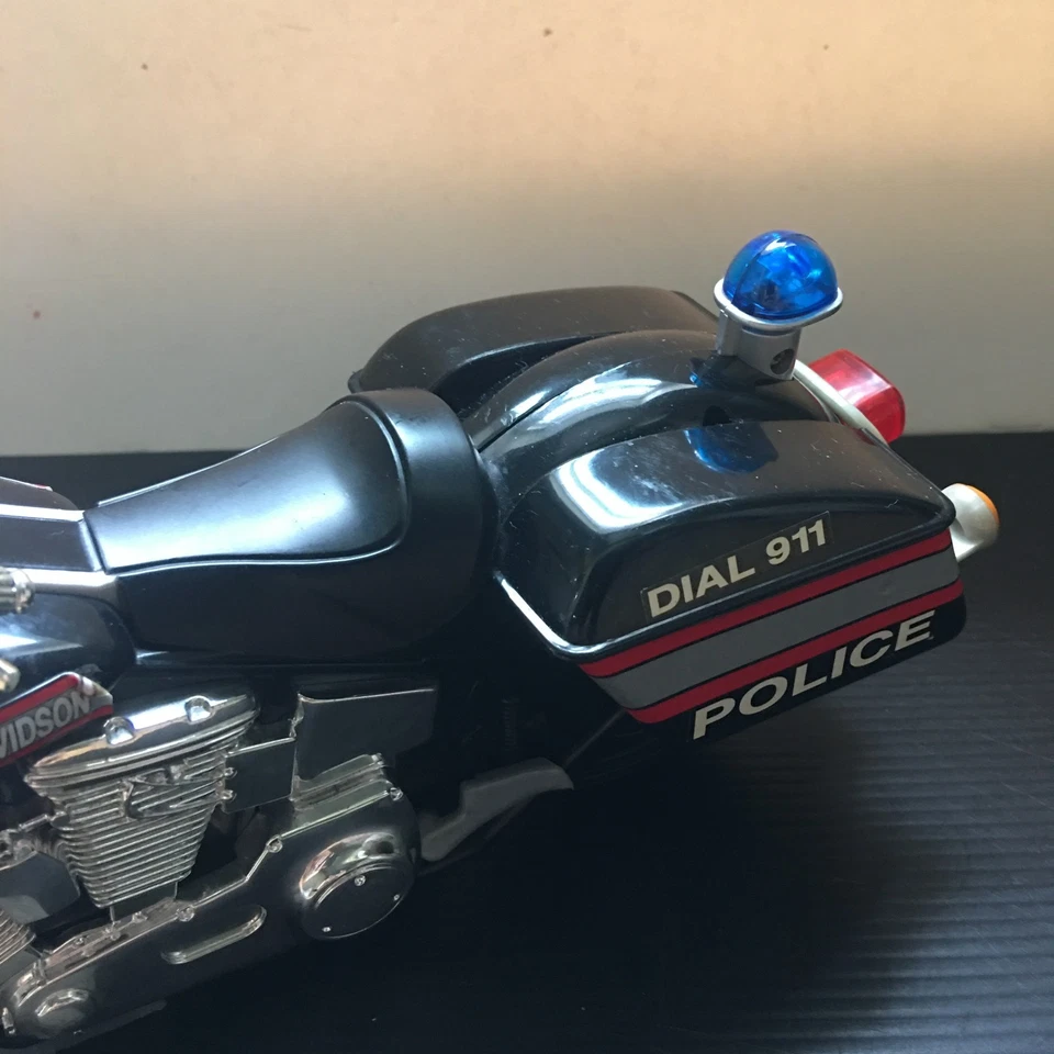 Vintage @1994 Harley-Davidson Highway Patrol Police Toy Motorcycle 11.5"L - Image 3 of 4