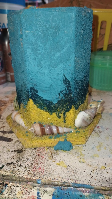 Gritty Sandy Ocean Pencil Holder