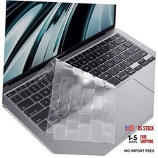 Keyboard Cover Skin for 2021 2020 MacBook Air Clear For 2020 2021 Air 13 Inch