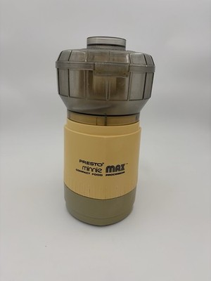 Vintage Presto Minnie Max Mini Compact Food Processor #0290002 Tested/Working