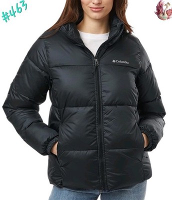 COLUMBIA Women's Black Size Large Full-Zip  Puffer Jacket