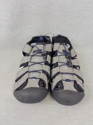 Brown Oak Men\'s Leather Sport Sandal Size 8 Gray NWT BO-MRS200-GRY Brown Oak Men main image 4