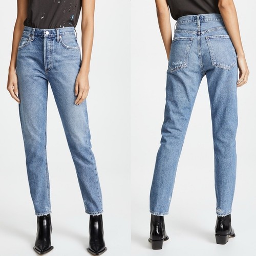 AGOLDE Jamie Classic High Waist Denim Jeans Gr. 24 Medium Wash 100% Baumwolle