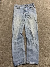Vintage 80s 90s Lee Light Wash Straight Leg Jeans Made In USA Grunge Faded 38x32