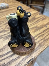 Big Sky Carvers Bearfoots Bear Before Coffee Bear Collectible Michael Fleming