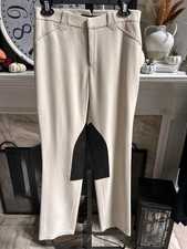 RALPH LAUREN COLLECTION women's ecru riding equestrian pants 100 wool sz 8