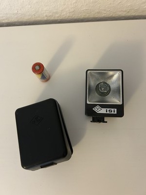 Agfa iSi Blitzgerät mit Tasche - Vintage Aufsteckblitz