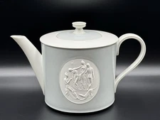 KPM Royal Berlin ARCADIA Arkadia Pattern Gray & White Porcelain Teapot