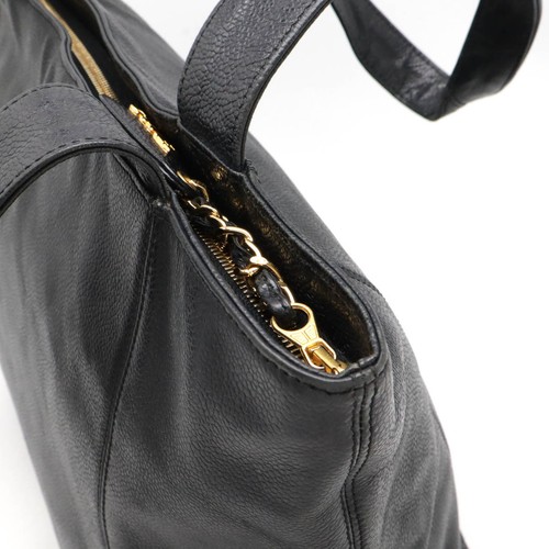 CHANEL Coco Mark Large Tote Shoulder Bag Caviar Skin Gold Hardware - Picture 4 of 7