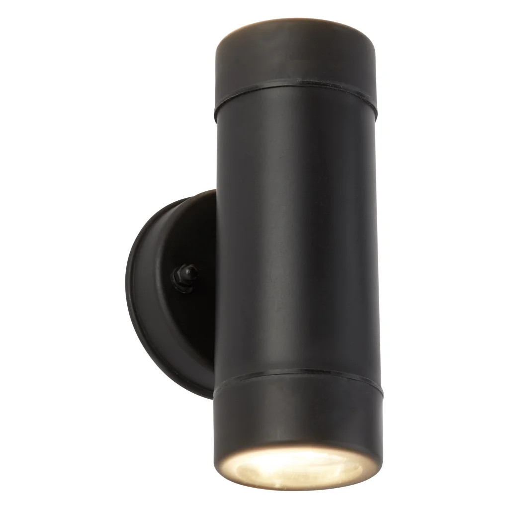 Outdoor Light Black Coastal Double LED Spot IP44 Searchlight 7592-2BK