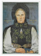 Willrich Karte, blanko: Siebenbürgische Bäuerin