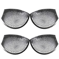 2 Pairs Black Silicone Bra Pads Reusable Covers Cup Shaped Inserts