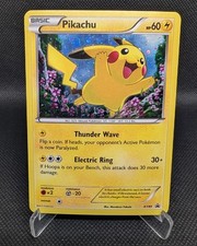 Pikachu XY89 Black Star Promo Cosmos Holo SWIRL on eBay