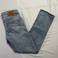 Levi  s 511 Slim Fit Boys Jeans Size 14 Regular Light Wash Denim 26x27