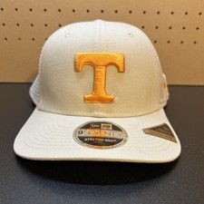 Tennessee Volunteers Hat Cap Snap Back Stretch Beige New Era 9SEVENTY Trucker