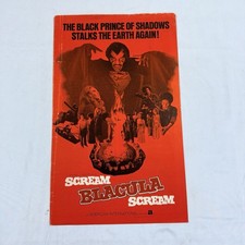 1973 Scream Blacula Scream Original Pressbook Blaxploitation Complete No Cuts
