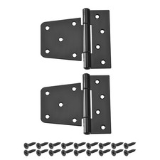 2 Pack 3.5" Gate Hinges Iron Door Hinges with Screws for Wood Sheds Barns Fences