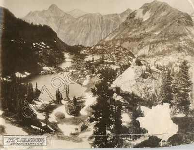 Gorgeous American Landscape CASCADE MOUNTAINS Snoqualmie Pass 1935 Press Photo