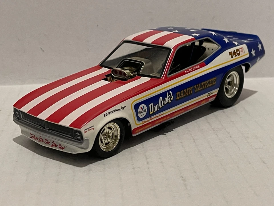 DON COOK'S DAMN YANKEE 1971 PLYMOUTH CUDA 1:24 NHRA FUNNY CAR 1320 FLOPPERS - Image 3 of 4