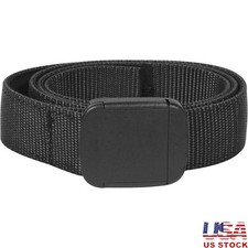 Security Friendly Nylon Belt W/ Zippered Pocket Currency Waist Size 38-40 New