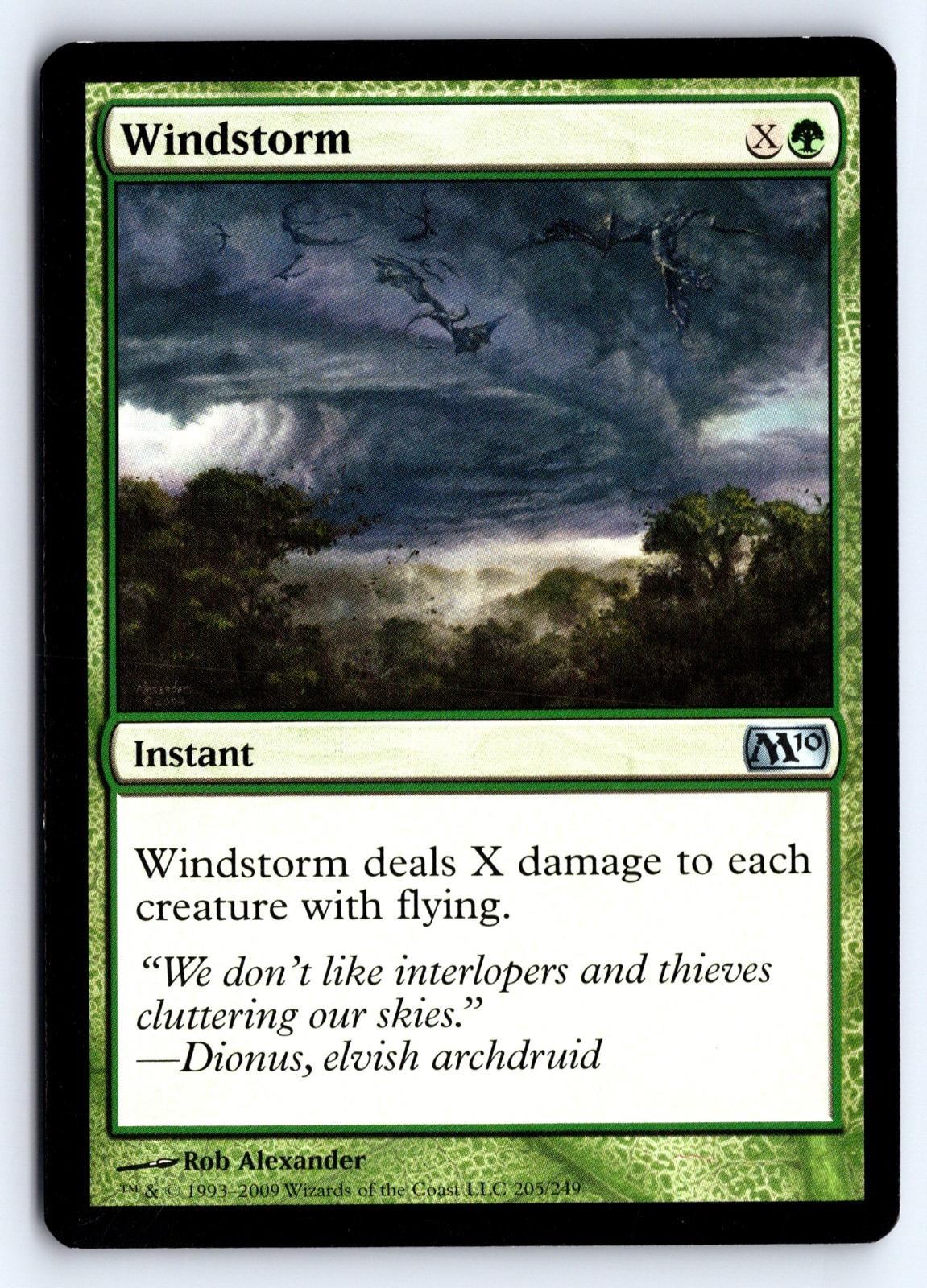 Windstorm 205 Uncommon Magic 2010 (M10) Magic: The Gathering LP