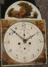 ;8 day LONGCASE CLOCK DIAL+movent 14X20INCH C 1850