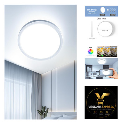 LED Deckenleuchte 40cm Rund 48W 4800lm Kalt