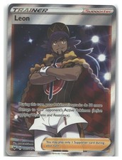 Leon (Full Art) - 182/185 NM Holofoil EN SWSH04: Vivid Voltage UR Holofoil on eBay