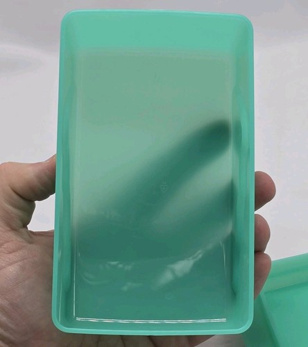 Tupperware Impressions Green Butter Dish Cream Cheese 3391A 3392A 2 Sticks - Picture 7 of 14