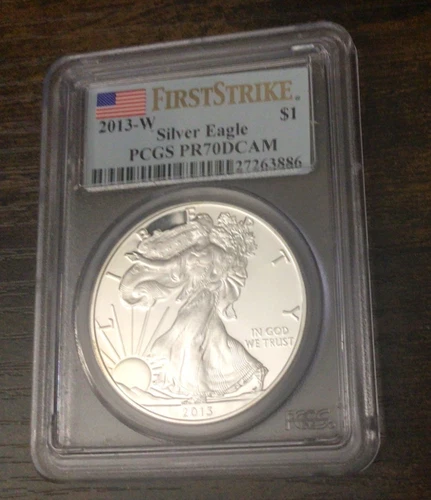 2013-W American Silver Eagle Coin First Strike PR70 Deep Cameo PCGS