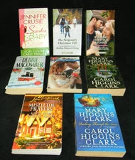 Lot Of 8 Assorted Christmas Themed Romance Novels ~ Holiday Love Stories ~ a