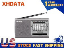 XHDATA D-219 Portable AM FM Radio Shortwave 2AA Battery Operated Great Gift NEW
