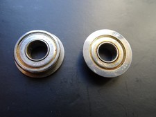 Set of Two NMB Flanged Sealed Ball Bearings 8x19x6mm used