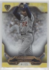 2020 Topps Triple Threads Citrine 67/75 Sandy Koufax #46 HOF 0c3