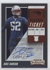 2018 Panini Contenders Rookie Playoff Ticket 65/99 Duke Dawson #162 Auto 0c2