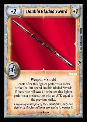 Double Bladed Sword - Item - Warlord Saga of the Storm